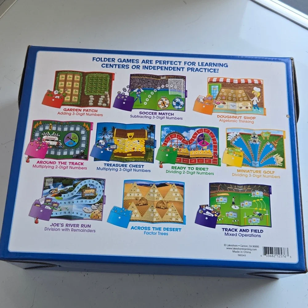 Lakeshore Operations & Algebraic Thinking Elementary Folder Games  Grade 4-5